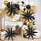 72PCS Black Star Foil Balloons – 12-Point Starburst Party Decorations for Birthday & Wedding